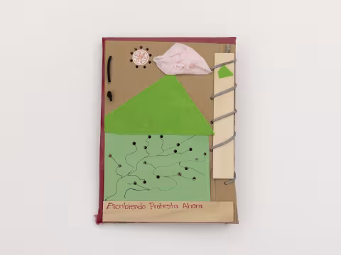 Handmade booklet with cardboard cover