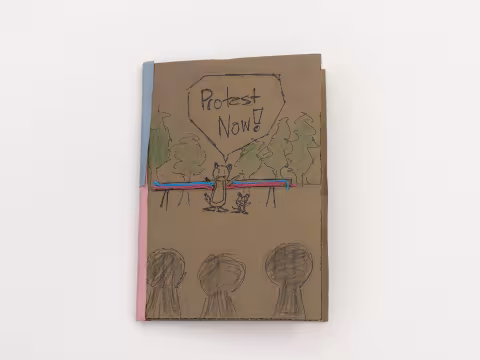 Handmade booklet with cardboard cover