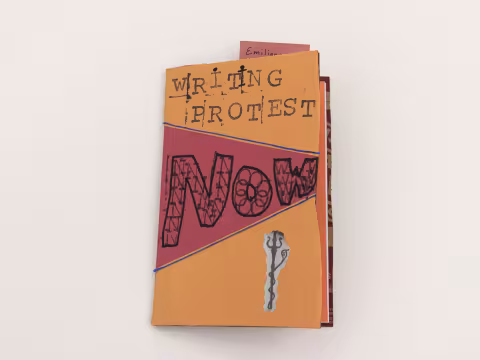 Handmade booklet with cardboard cover