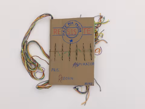 Handmade booklet with cardboard cover
