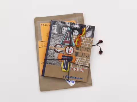Handmade booklet with cardboard cover