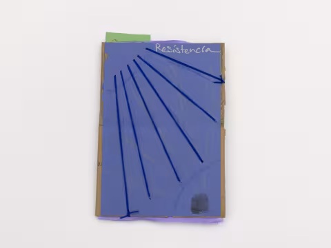 Handmade booklet with cardboard cover