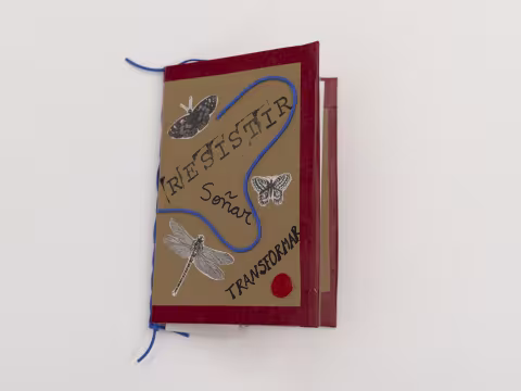 Handmade booklet with cardboard cover
