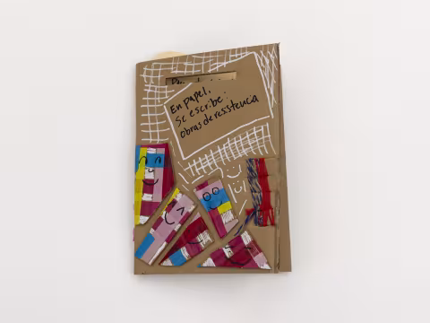 Handmade booklet with cardboard cover