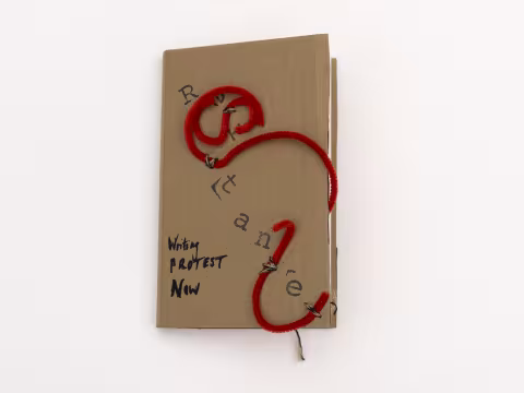 Handmade booklet with cardboard cover