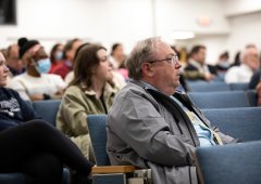 Acting Commissioner of Health James V. McDonald in the audience for the Axelrod Prize Lecture