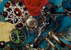 An assortment of jewelry.