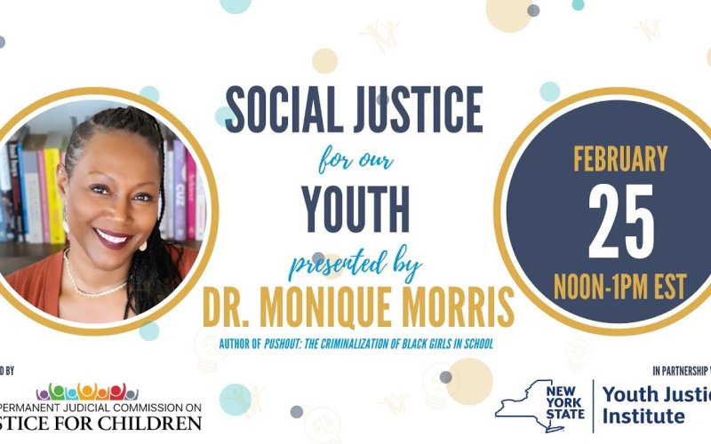  "Social Justice for Our Youth," presented by Dr. Monique Morris.