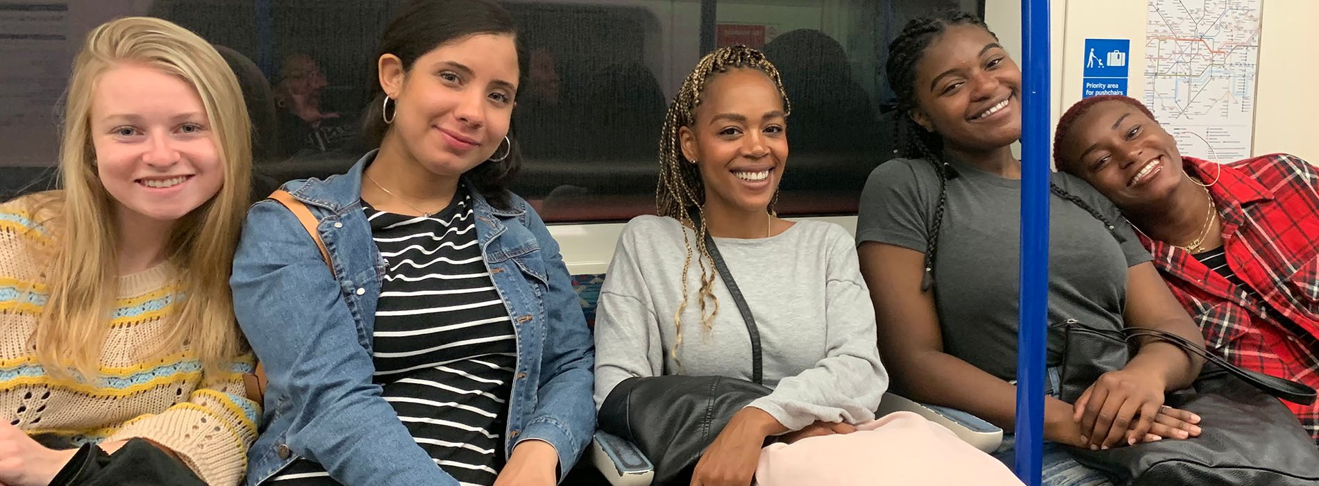 WGSS students in London Tube