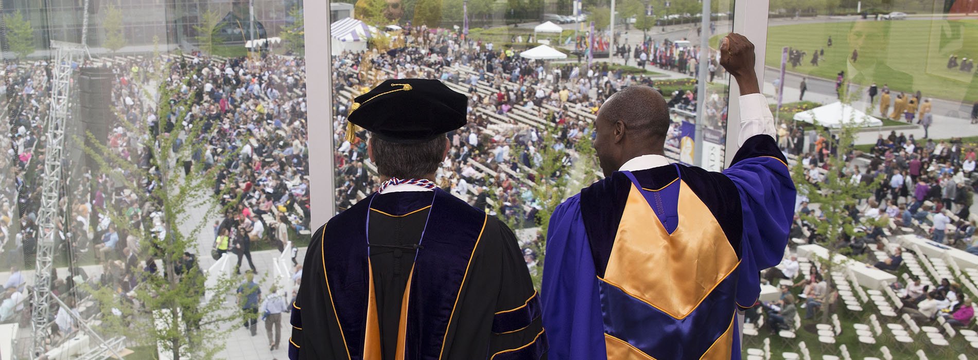 University President and CIO at 2018 Commencement