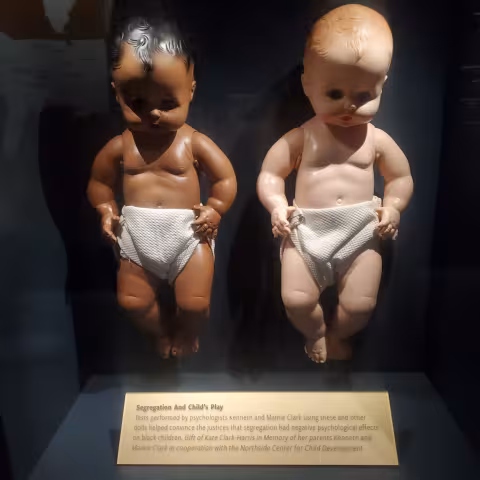 Famous doll study at the National Museum of African American History & Culture.