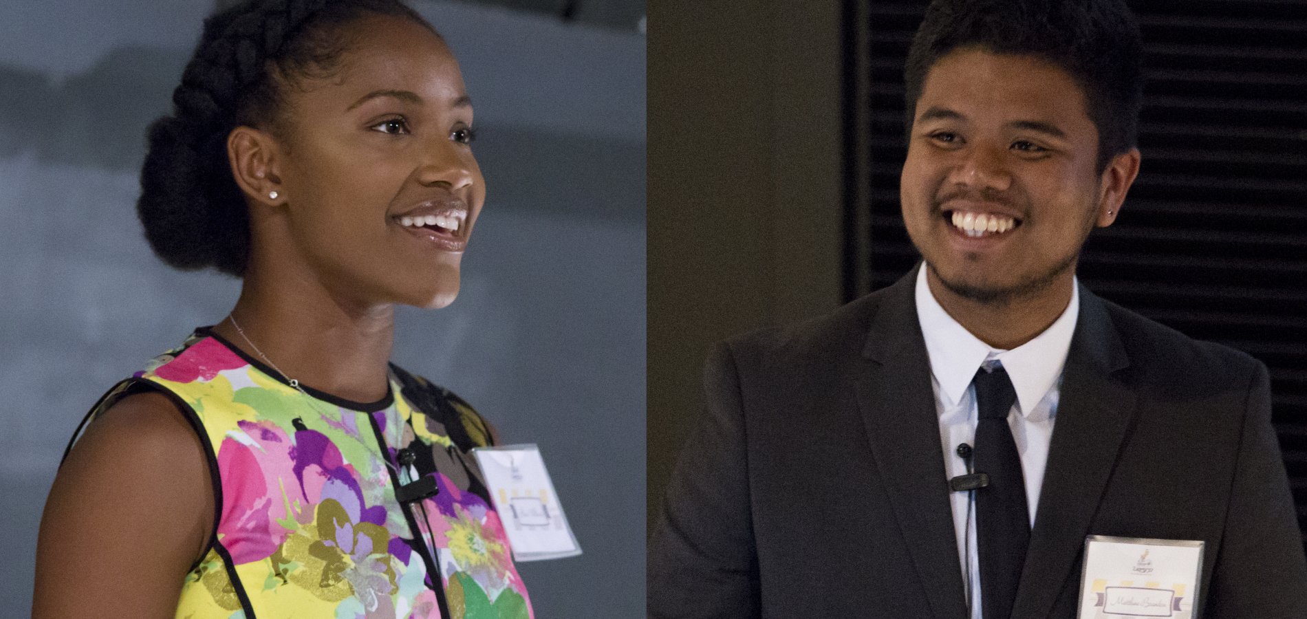 Akua Williams '18 a Public Policy Major, and Matthew Brandon '19, a Computer Science Major presented their research as part of the CSTEP