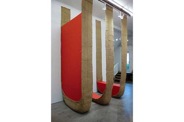 Suspended Painting Red Trilogy from Howard Schwartzberg