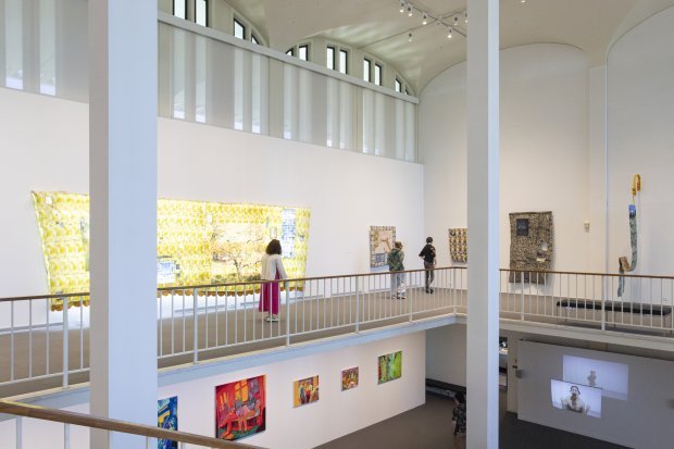 Visitors in the museum