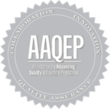 Association for Advancing Quality in Educator Preparation gray seal mark