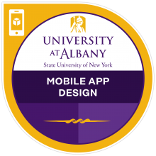 Digital badge for Mobile App Design