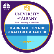 Digital badge for Education Abroad - Trends, Strategies & Tactics
