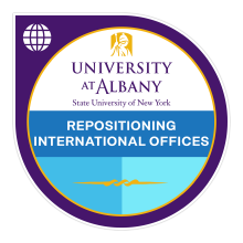 Badge Icon for (Re)positioning international offices 