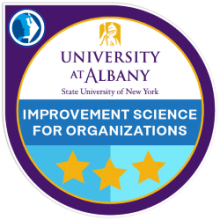 Digital badge for Improvement Science For Organizations 