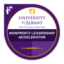 Digital badge for Emerging Nonprofit Leadership Accelerator