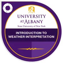 Introduction to Weather Interpretation badge.