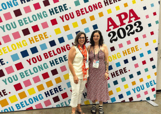 2023 American psychological association convention with two individuals from UAlbany.  