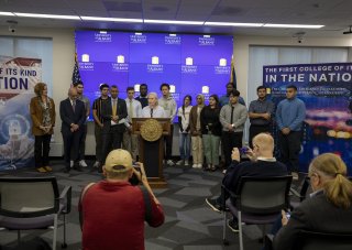 Senator Gillibrand offers remarks from the CEHC Ops Command Center.