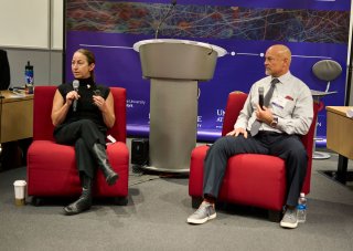 A fireside chat featuring Dr. Paul Morgan, Social and Health Equity Endowed Professor and Director of the Institute for Social and Health Equity (ISHE) at UAlbany, and Kat Esser, Global Impact Initiatives Leader at Amazon Web Services (AWS).