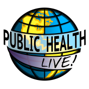 Public Health Live logo over globe