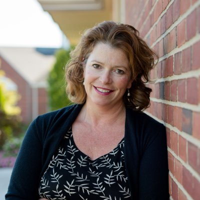 Dr. Rachel Adams Goertel smiling outside