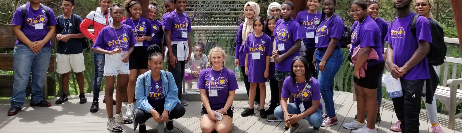 Chi Alpha Epsilon students at Wild Walk