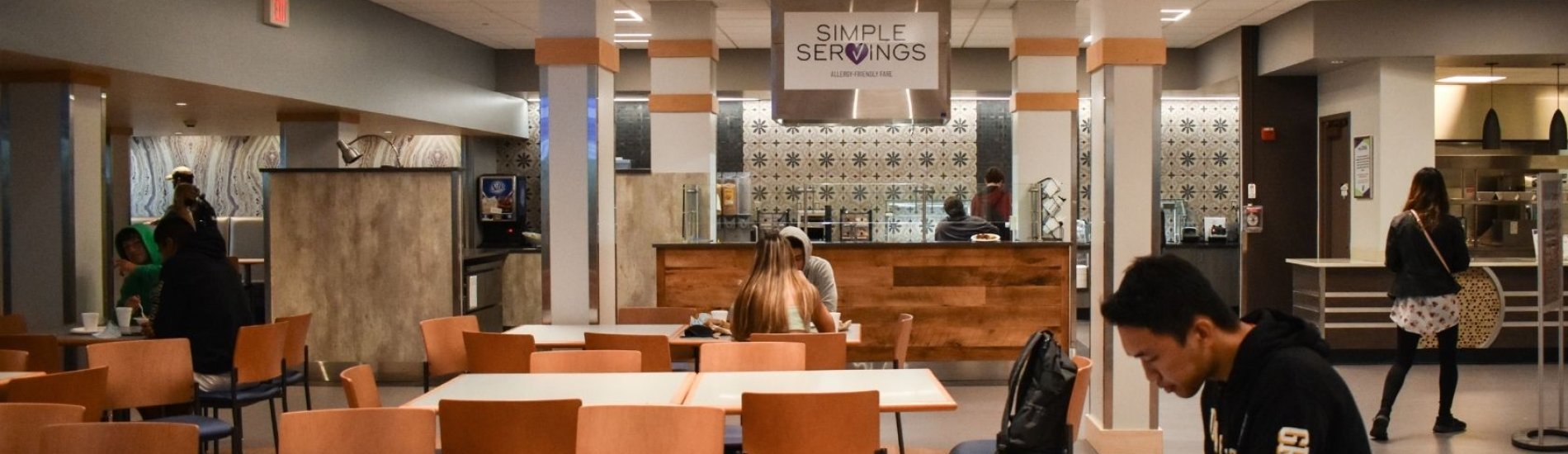 Students eating at Indigenous Quad 