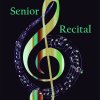 music note on dark background with text of Senior Recital