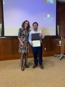 Han Liu recipient of the Stewart E. Tolnay Outstanding Graduate Student Research Paper Award