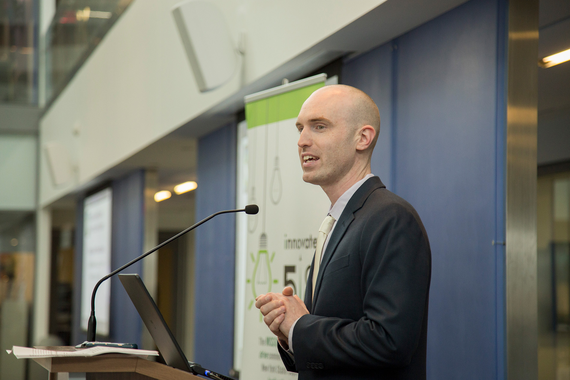 William Wales speaking at NYS Business Plan Competition 