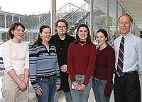 Students and professor