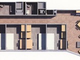 The Liberty Terrace Floor plan depicts the apartment-style layout of the complex.
