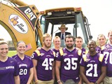 Student-athletes attend the April 2012 groundbreaking ceremony.