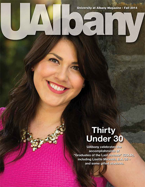 Fall 2014 UAlbany Magazine Cover, Thirty Under 30