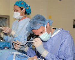 Pediatric ENT Gary Josephson perfroms surgery at Nemours Children's Clinic in Jacksonville, Fla.