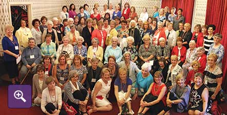 Alumns of Chi Sigma Theta Sorority at centennial anniversary