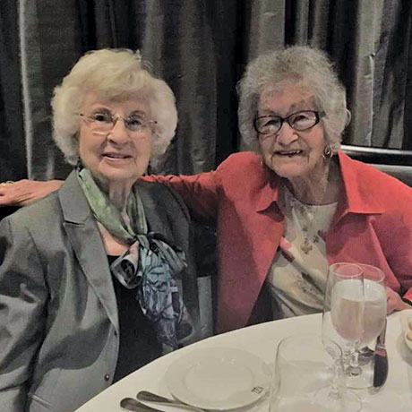 Eleanor and Gari celebrate