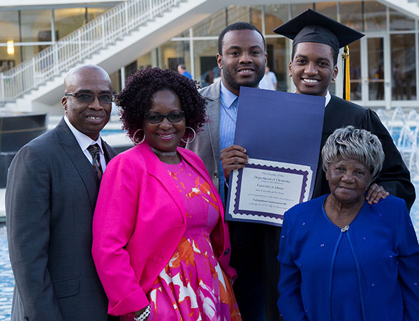 Families celebrate at UAlbany Torch Ceremony