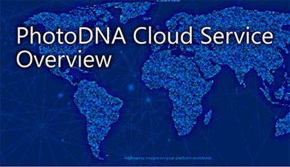PhotoDna Cloud Service website