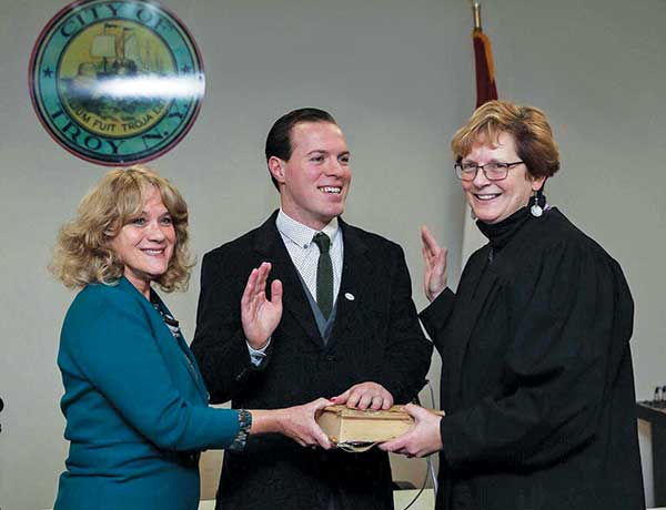Hollie and TJ Kennedy are sworn in
