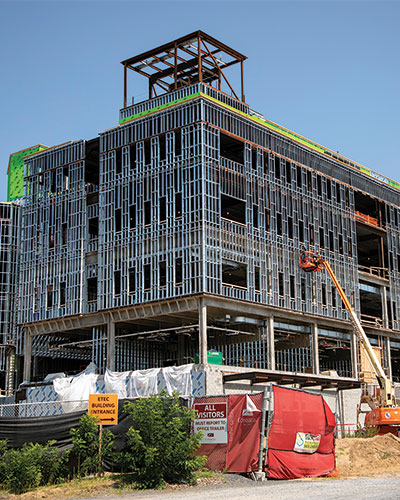 Construction of ETC at Harriman Campus.
