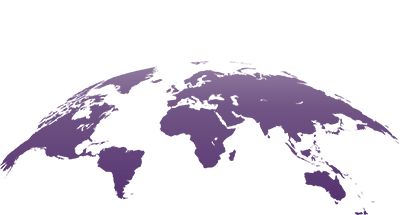 Purple world map