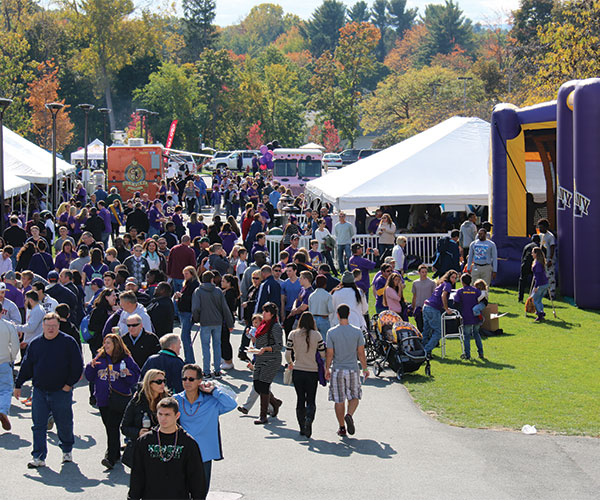 Attendees at a recent Homecoming celebration.