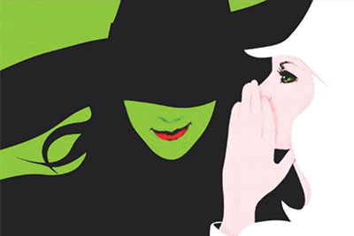 A snippet of the book cover for WICKED.