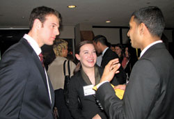 New York City networking reception with alumni and students